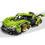 668PCS MOC Technic Speed Pull Back V12 Super Racing Sports Car Model Toy Building Block Brick Gift Kids DIY Compatible Lego 1:16